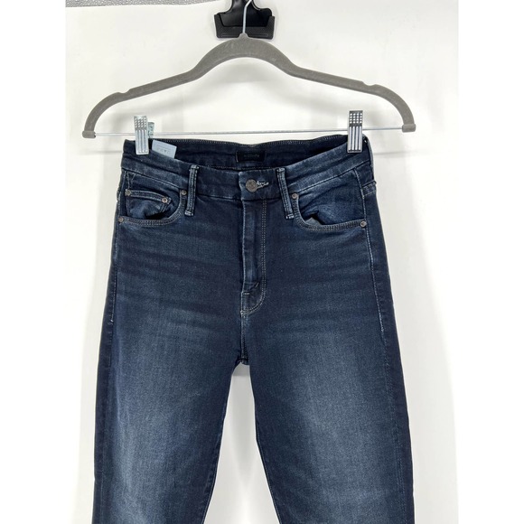 MOTHER Dark Blue Ankle Jeans - Picture 3 of 9